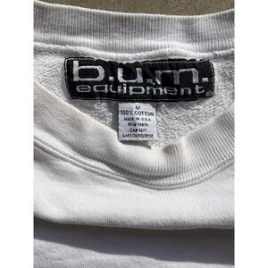 VTG 90s B.U.M. Equipment white pullover crewneck 23x23 Medium retro grunge